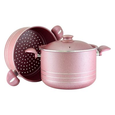 Granitec Pink Couscous Pot Set 26Cm - G-Cpk-3Pc.