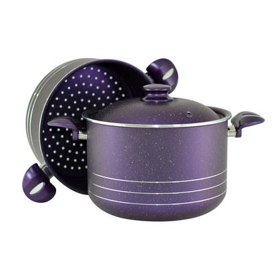 Granitec Purple Couscous Pot Set 26Cm - G-Cpr-3Pc.