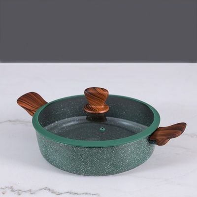 Radiant 9 Pcs Granite Cookware Set - Green