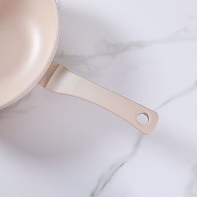 Smoky Cream Marble Coating 28Cm Wok Pan - 15022