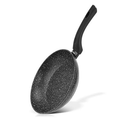 Fissman Frying Pan Aluminium Fiore Series Marble Non Stick Coating With Induction Bottom Black 42х24х5.1centimeter