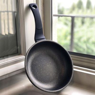 Fissman Deep Frying Frying Pan Grace Series Aluminum Touchstone Coating Black 24x4.5cm