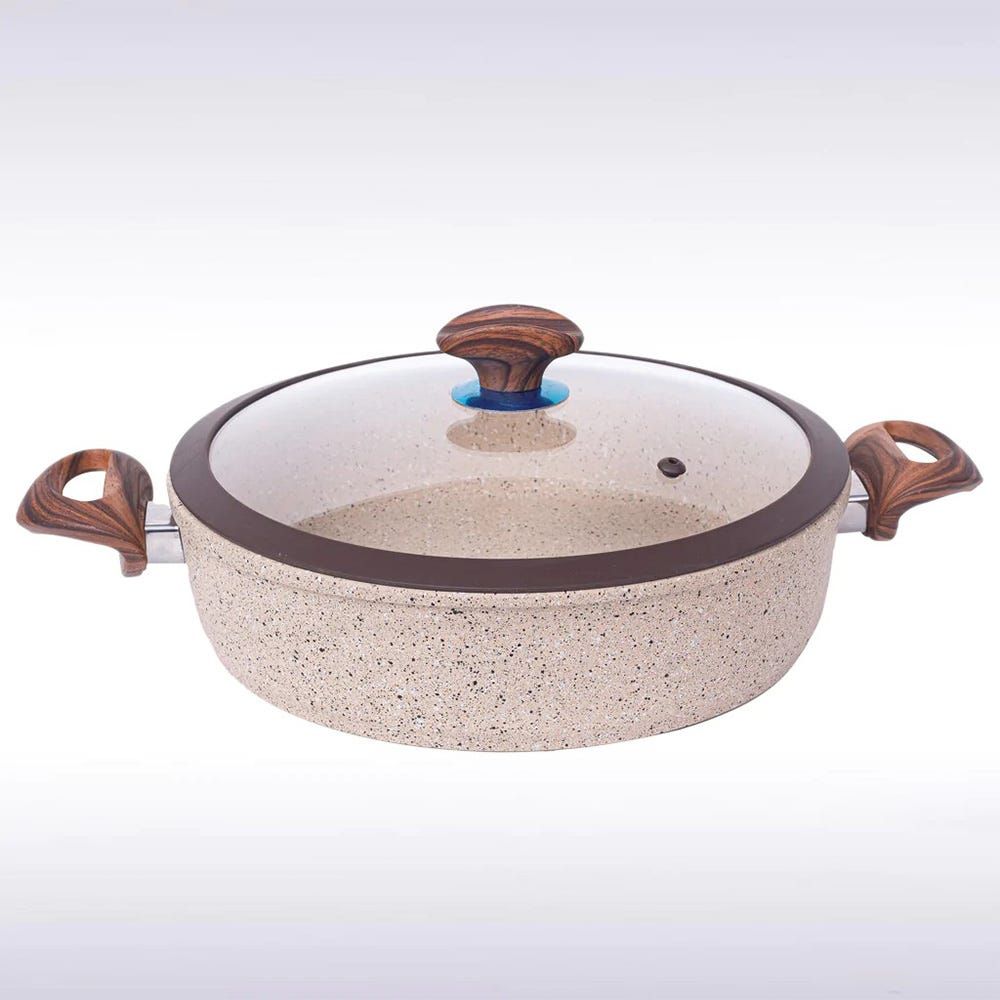 Shop Falez 9-Pc Ultima Granite Cookware Set - Brown Stone Online