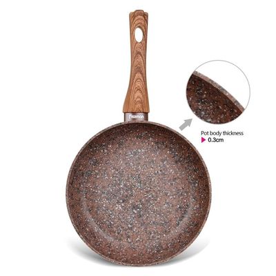 Fissman Frying Pan Magic Brown 24X4.9Cm (Aluminum Non Stick Coating)