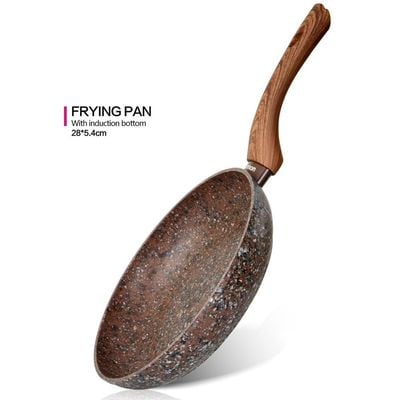 Fissman Frying Pan Magic Brown 28X5.4Cm (Aluminum Non Stick Coating)