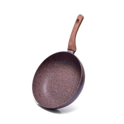 Fissman Deep Frying Pan Magic Brown 26X7.8 Cm (Aluminum Non Stick Coating)