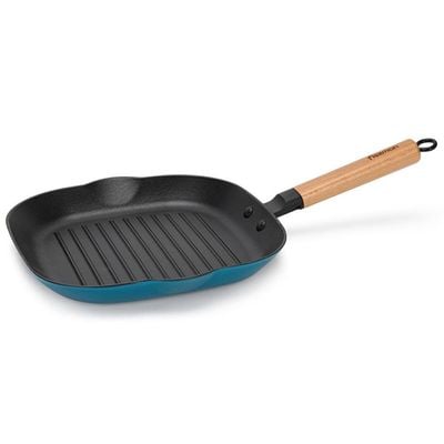 Fissman Square Grill Pan 28X3.0Cm With Wooden Handle