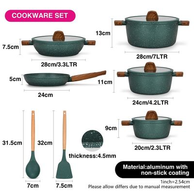 Fissman Falak 11-Pc Cookware Set 