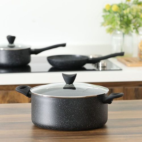 Danube Essential Casserole with Lid - Black Marble 