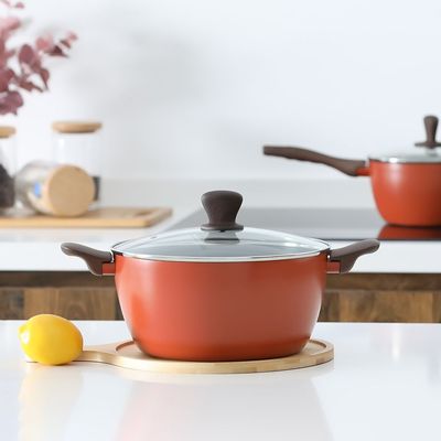 Danube Impression Casserole with Lid - Orange