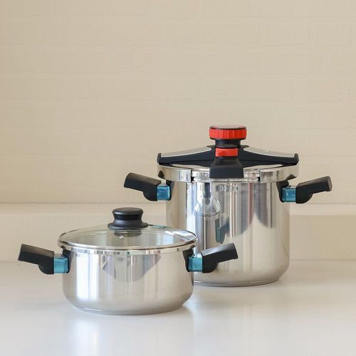 Danube Home 4-Pc Stainless Steel Pressure Cooker Set - 4+7 L