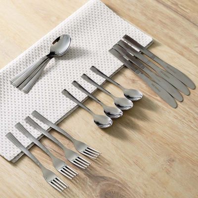 Strips 16-Piece Cutlery Set Silver - Serve 4