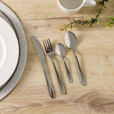 Sigma 16-Piece Cutlery Set Silver - Serve 4