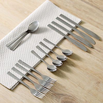 Impress 16-Piece Cutlery Set Silver - Serve 4