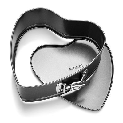 Ramona Heart Shape Springform W/Lock - Silver Grey