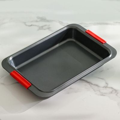 Bake Me Happy Roaster Pan With Silicone Handle Carbon Steel 0.8Mm 39.5X27X6Cm