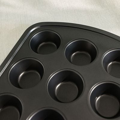 Bake Me Happy 12-Cup Muffin Pan - Carbon Steel (0.6 mm) - 40.5x28.2x3.5 cm