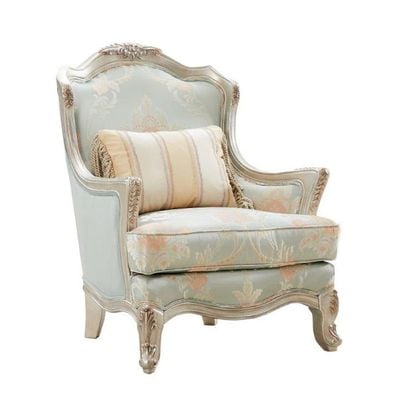 Hamilton 3+2+1 Fabric Sofa Set -Sea Green / Champagne