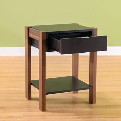 Tarsus End Table - Black / Walnut