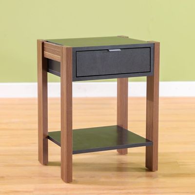 Tarsus End Table - Black / Walnut