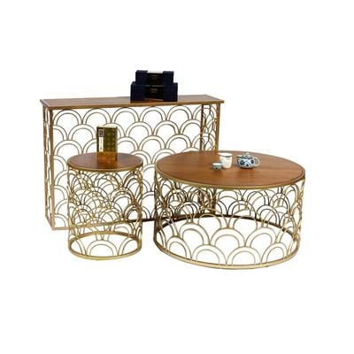 Lorcan End Table-Veneer / Golden