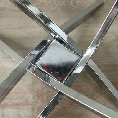 Leonardo Coffee Table-Glass / Chrome