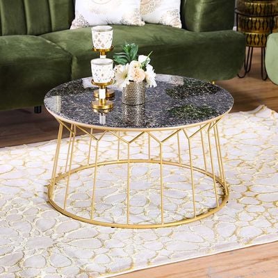 Sharmel Coffee Table - Black / Golden