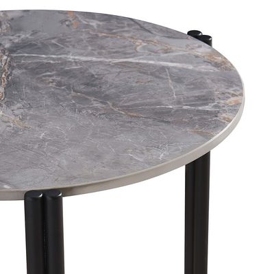 Vico Coffee Table - Grey Ceramic/Black