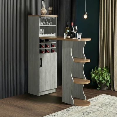 Andrei L 120.6 x W 43 x H 140 Wine Cabinet - 2 Years Warranty