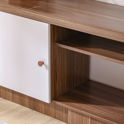 Lucario Wall Unit For Tv Up To 55 Inch- White / Walnut 