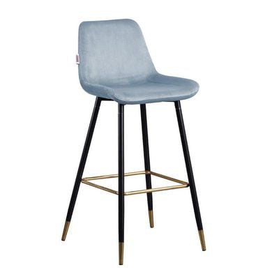 Kween Bar Stool-Light Blue / Black