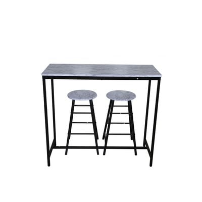 Ayla 1+2-Seater Bar Set - White 