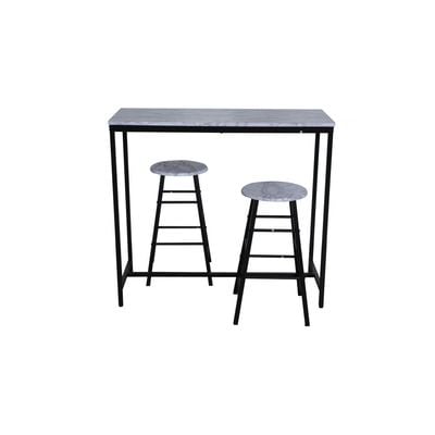 Ayla 1+2-Seater Bar Set - White 