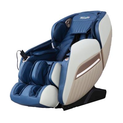 Kryten Leather Massage Chair-White / Blue / Beige