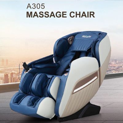 Kryten Leather Massage Chair-White / Blue / Beige