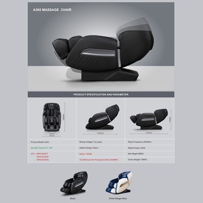 Kryten Leather Massage Chair-Black