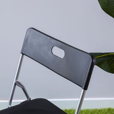 Dormer Metal Folding Chair-Black
