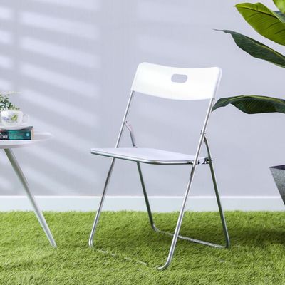Dormer Metal Folding Chair-White
