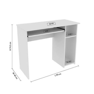 أميتي - طاولة مكتب - أبيض