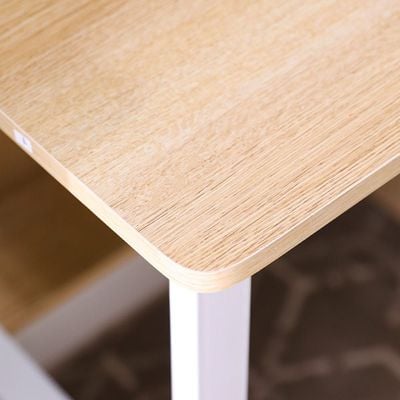 Dario Office Table - Natural Oak / White