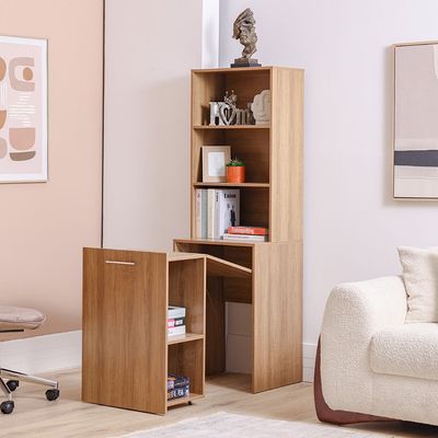 Ivana Multifunctional Office Desk - Almond