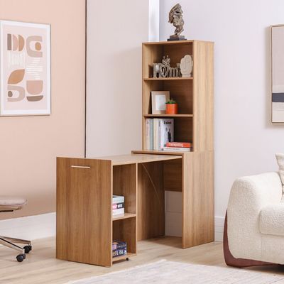 Ivana Multifunctional Office Desk - Almond