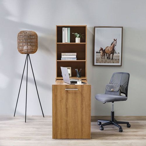 Ivana Multifunctional Office Desk - Almond