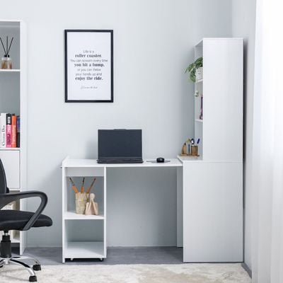 Ivana Multifunctional Office Desk - White