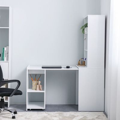 Ivana Multifunctional Office Desk - White