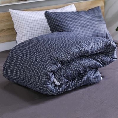 Viviana mosaic 3- Piece Super king Duvet Cover Set Black