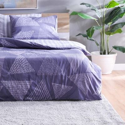 Viviana Sheer 3- Piece King Duvet Cover Set Light Grey