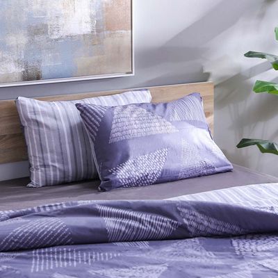 Viviana Sheer 3- Piece King Duvet Cover Set Light Grey