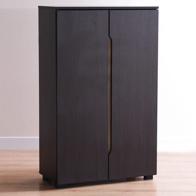 Bill 2 Door Shoe Cabinet 22 pairs - Wenge/Oak