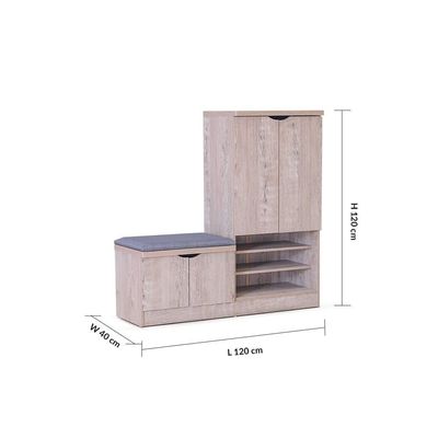 Alegra 23-Pair Shoe Cabinet